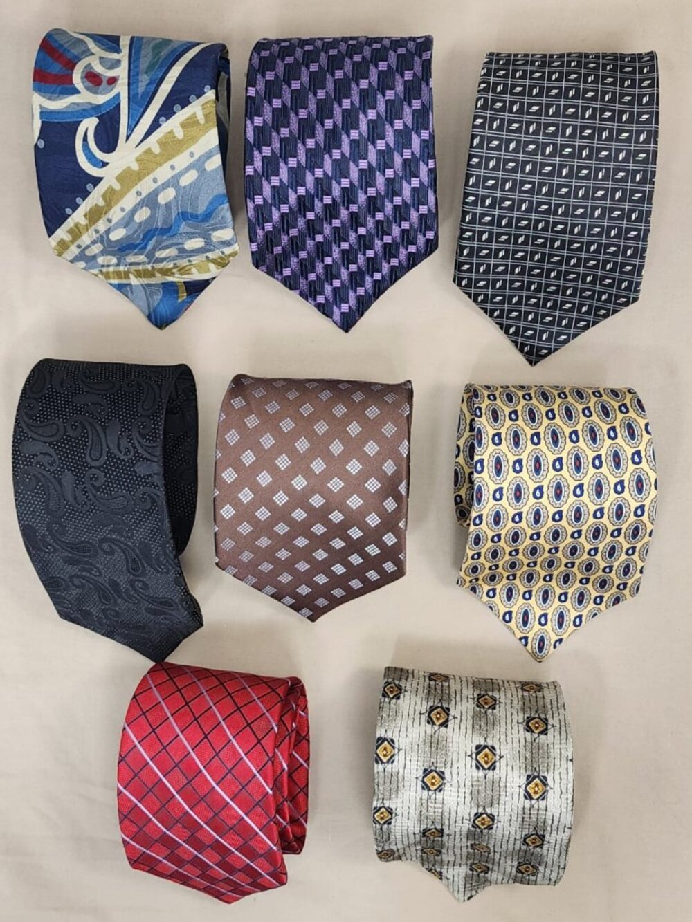 Men’s Silk Neckties Lot Excellent Condition ROBERT TALBOTT, IZOD, Claiborne
